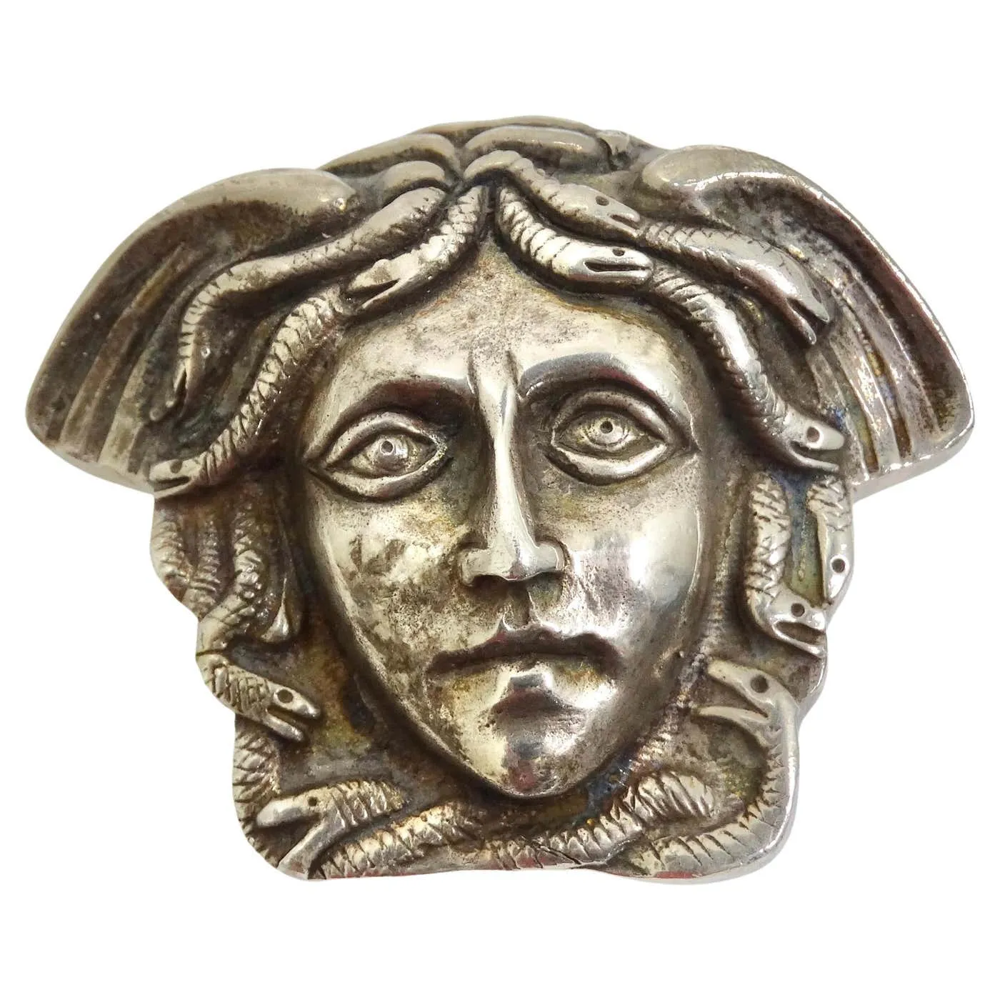 Versace Rare 1980s Silver Belt Buckle