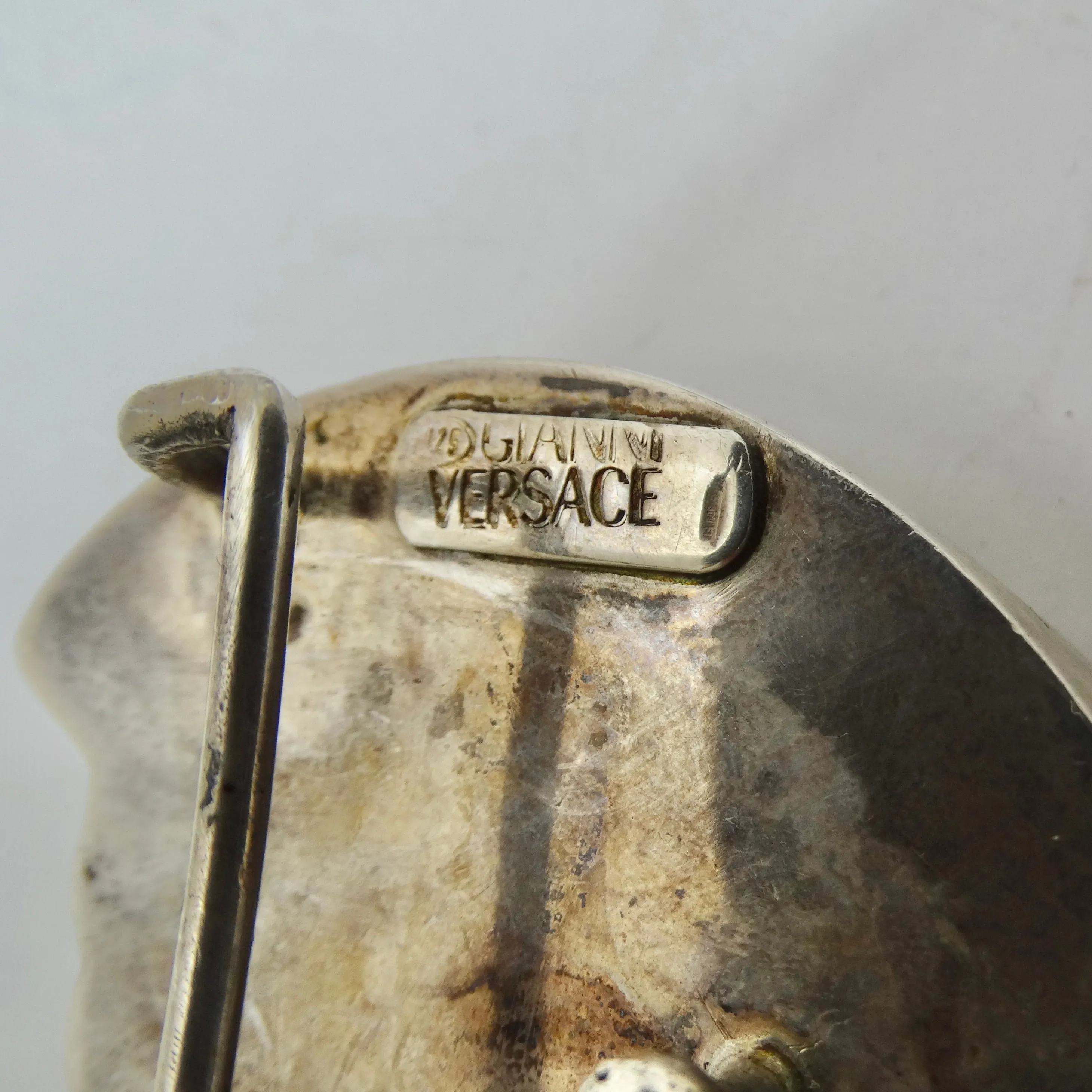 Versace Rare 1980s Silver Belt Buckle