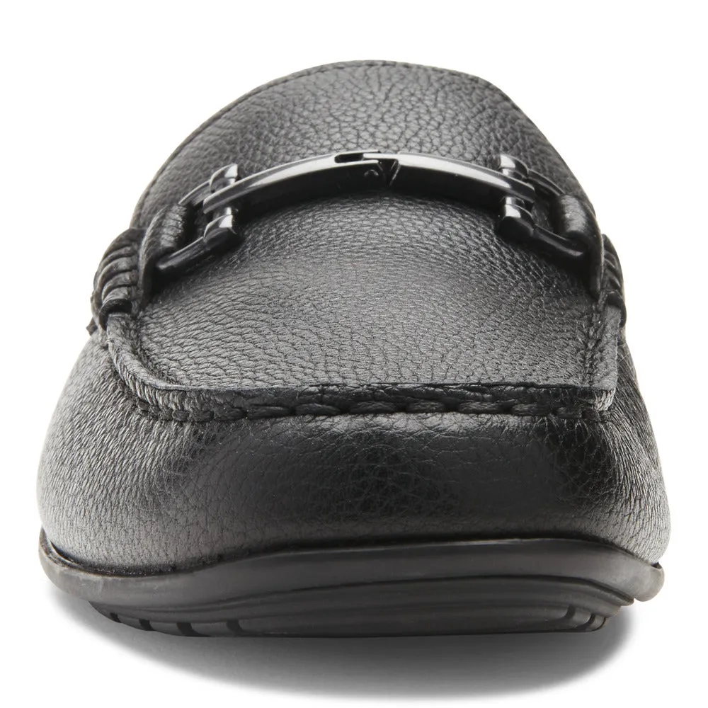 Vionic Mason Driving Moc Black Leather