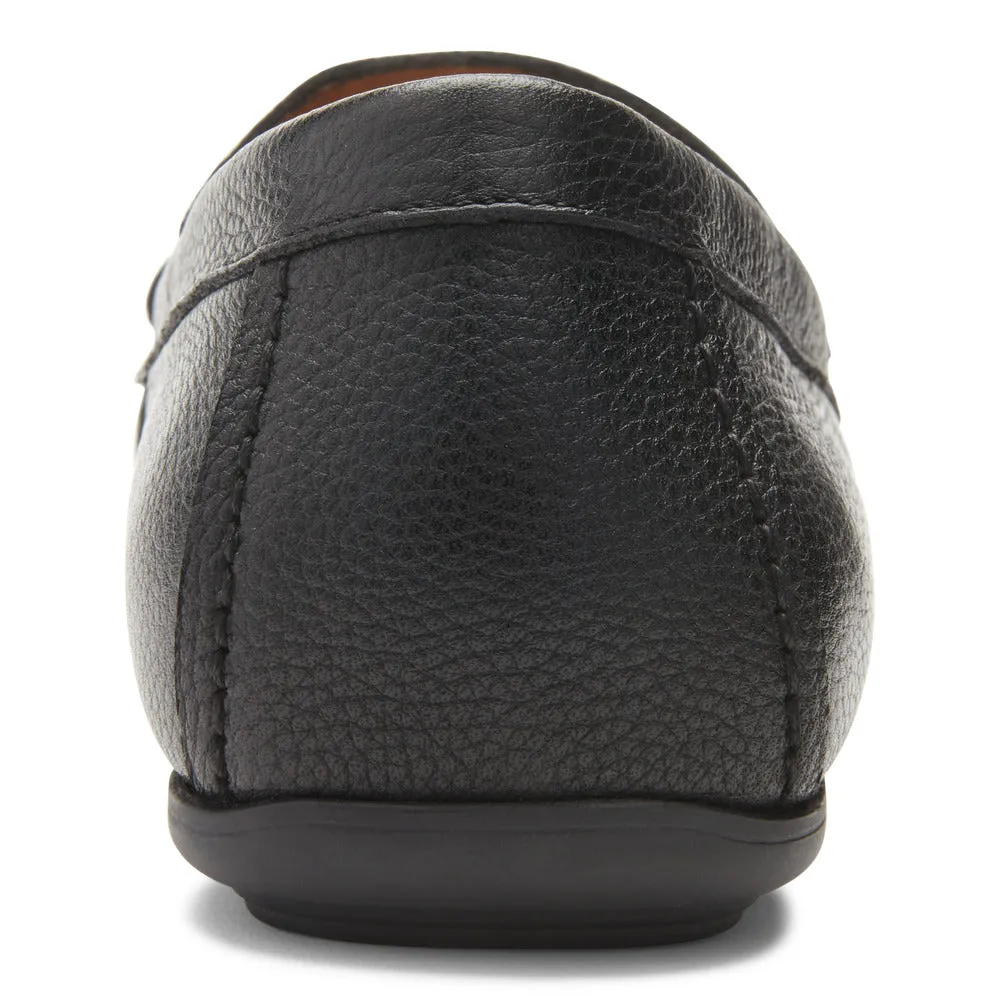 Vionic Mason Driving Moc Black Leather