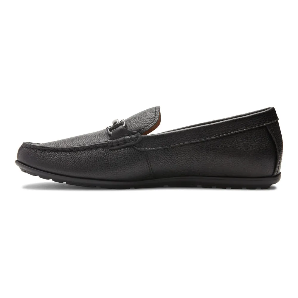 Vionic Mason Driving Moc Black Leather