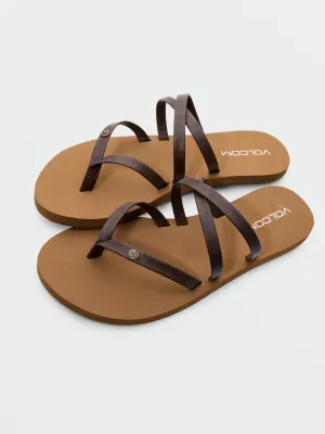 Volcom Womens Easy Breezy II Sandals - Brown