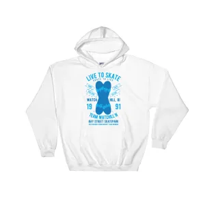 Watchill'n 'Live to Skate' - Hoodie (Blue)