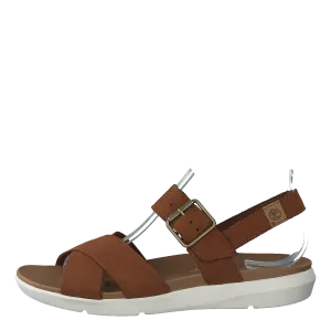 Wilesport Lthr Sandal Rust Nubuck