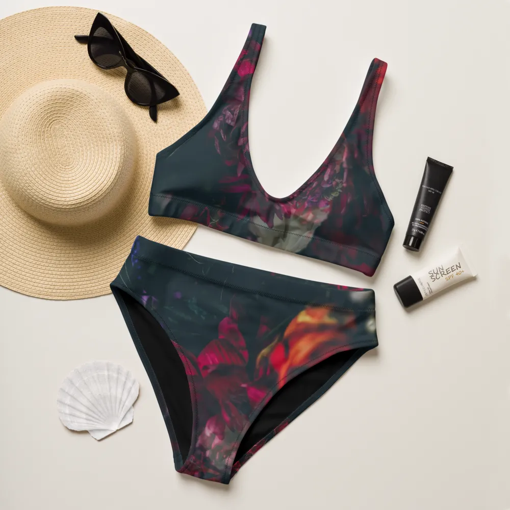 Winter Florals Recyled Sports Bralette