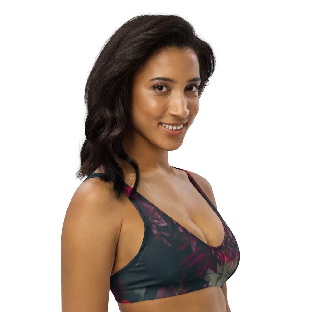 Winter Florals Recyled Sports Bralette