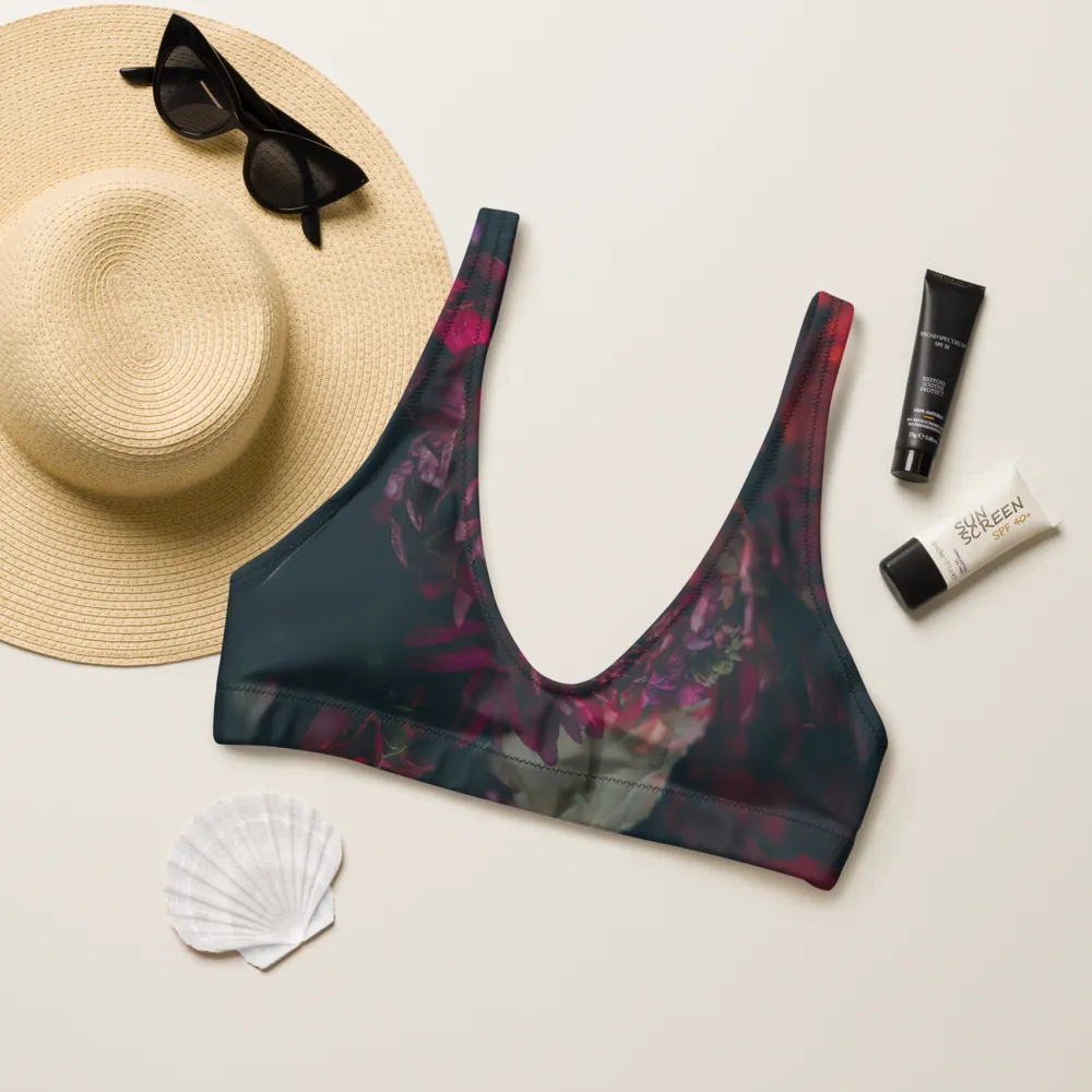 Winter Florals Recyled Sports Bralette