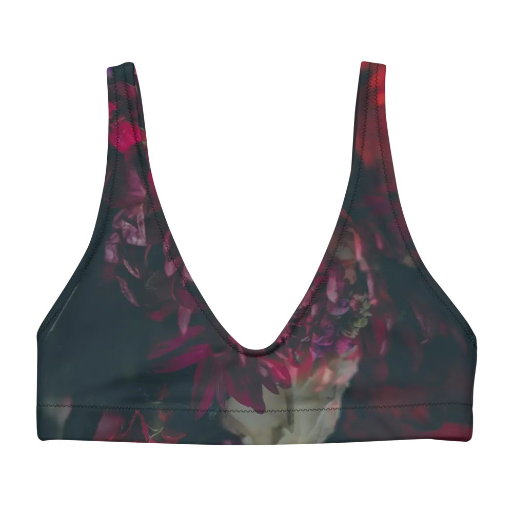 Winter Florals Recyled Sports Bralette