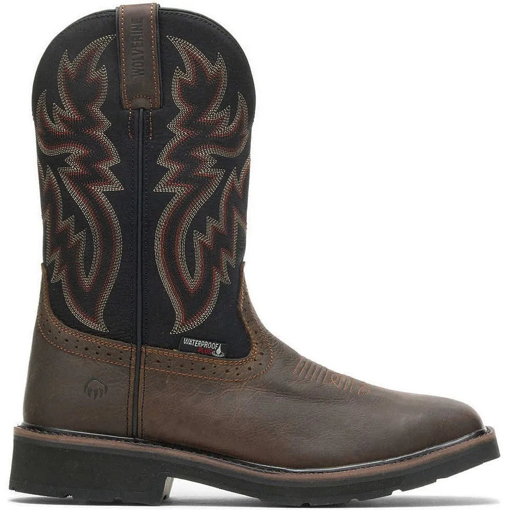 Wolverine Men's Rancher Soft Toe WP Western Work Boot- Brown- W10768
