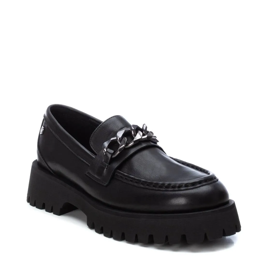 Women's Leather Moccasins By XTI 160358 Black