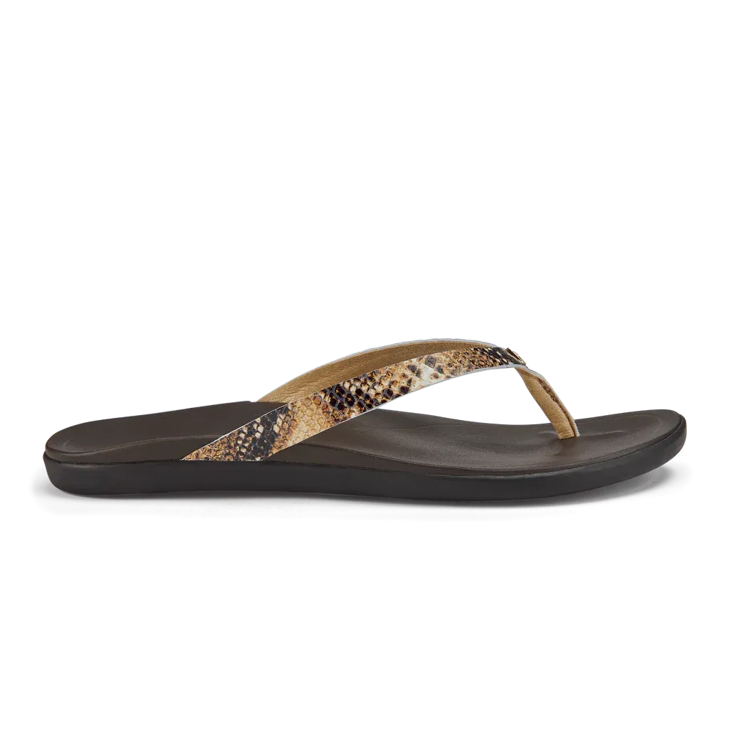 Women's Olukai | Ho'opio Beach Sandal | Tan Mo'o