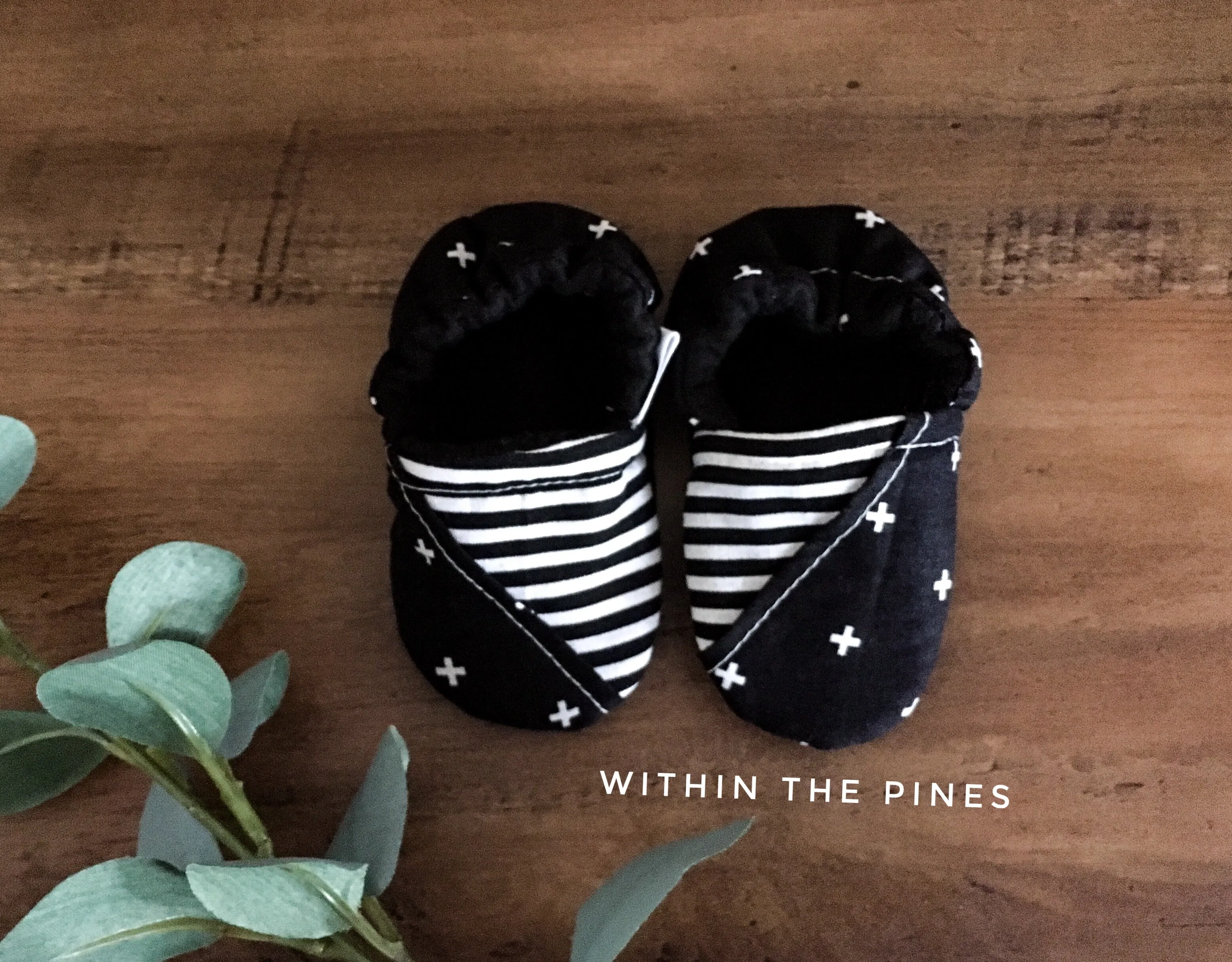 X Stripe Half & Half Moccasins